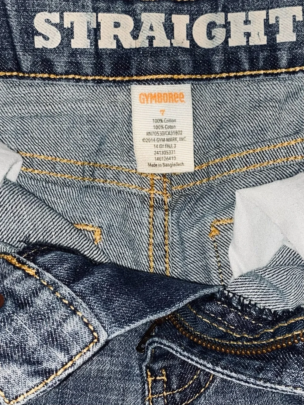 Gymboree Boys Straight Leg Denim Blue Jeans Size 7